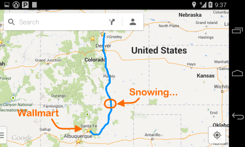 Colorado to New Mexico